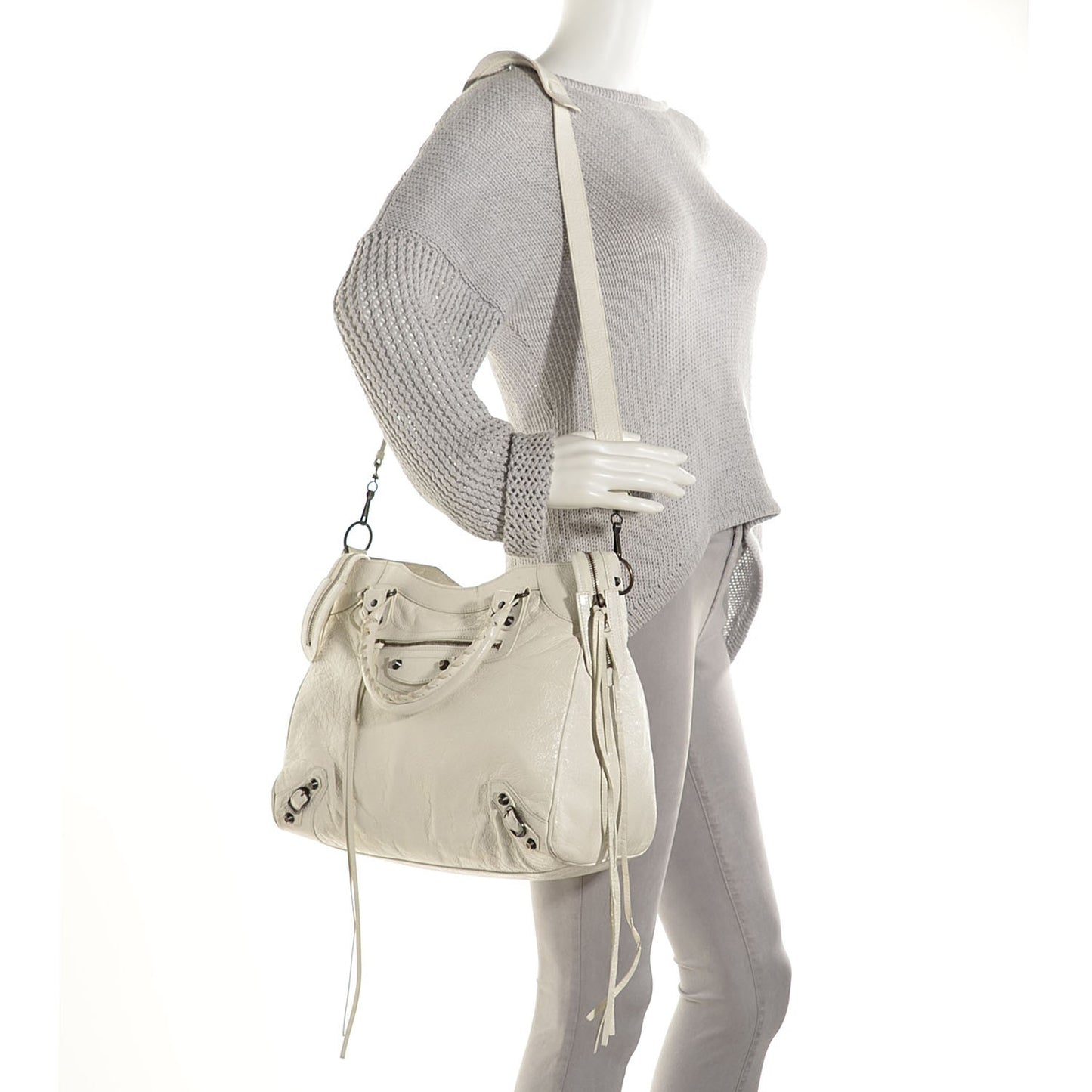Agneau Classic Hardware Velo Creme Ivory