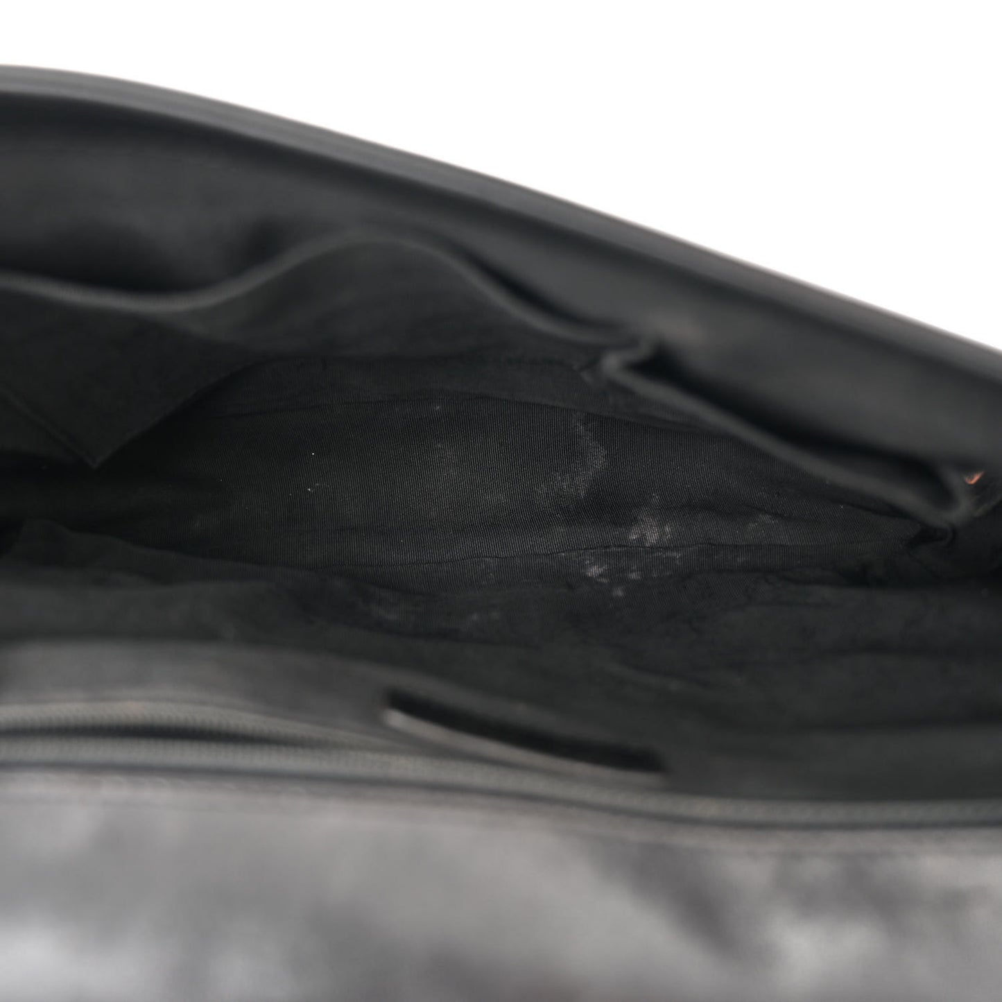 Lambskin Quilted Large Boy Flap Black