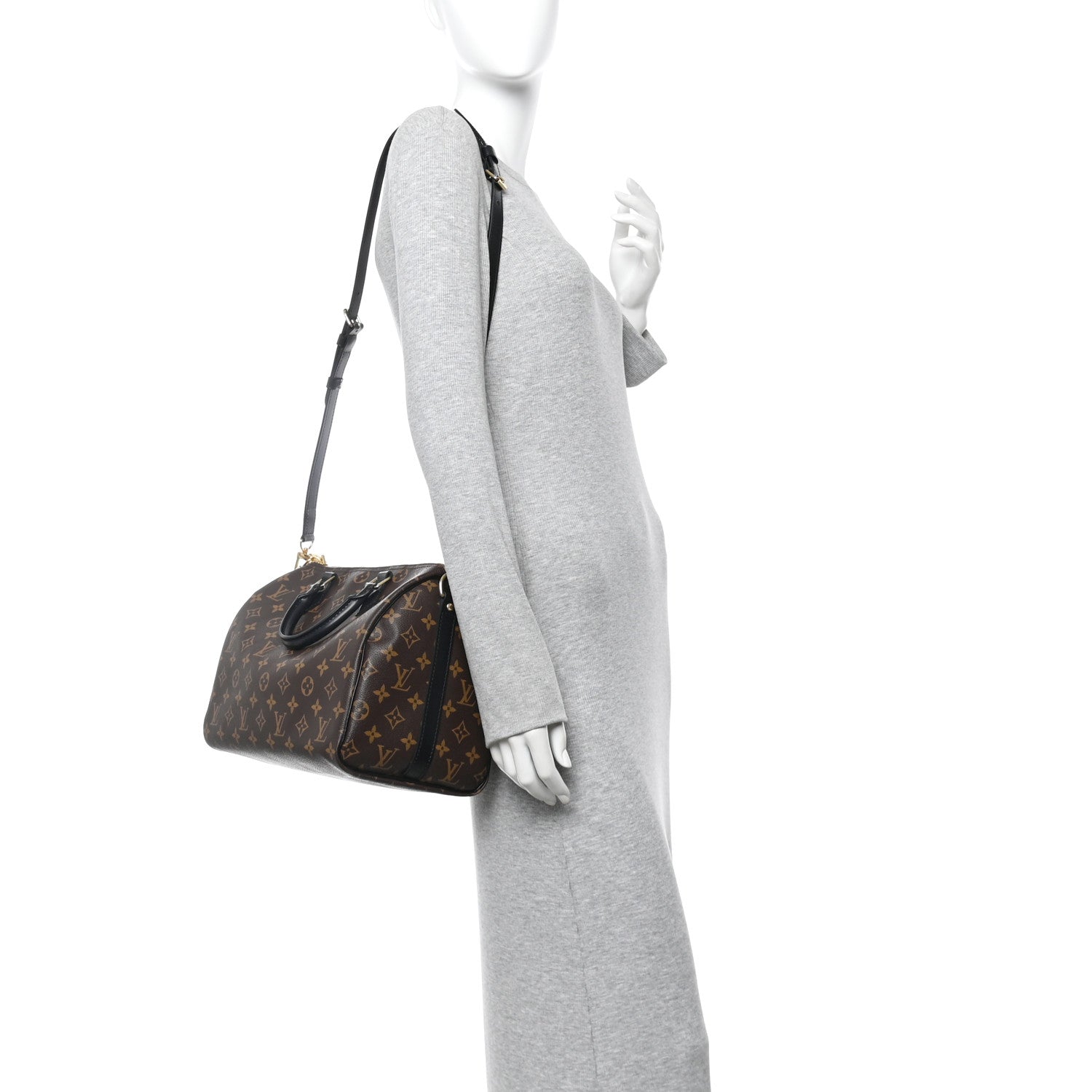 Louis Vuitton Monogram My World Tour Speedy Bandouliere 30 Black 2 of 10
