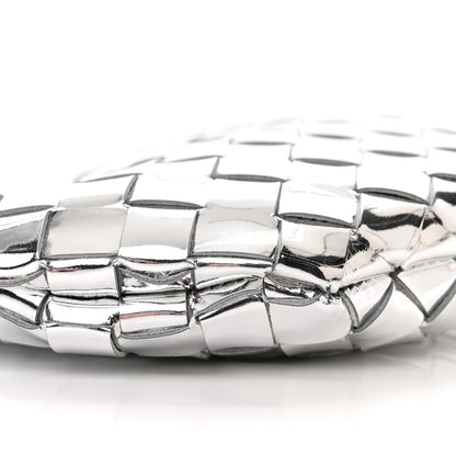 Bottega Veneta Mirror Laminated Nappa Intrecciato Mini Sardine Bag Silver 8 of 9