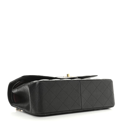 Chanel Caviar Quilted Jumbo Double Flap Black 3 of 8