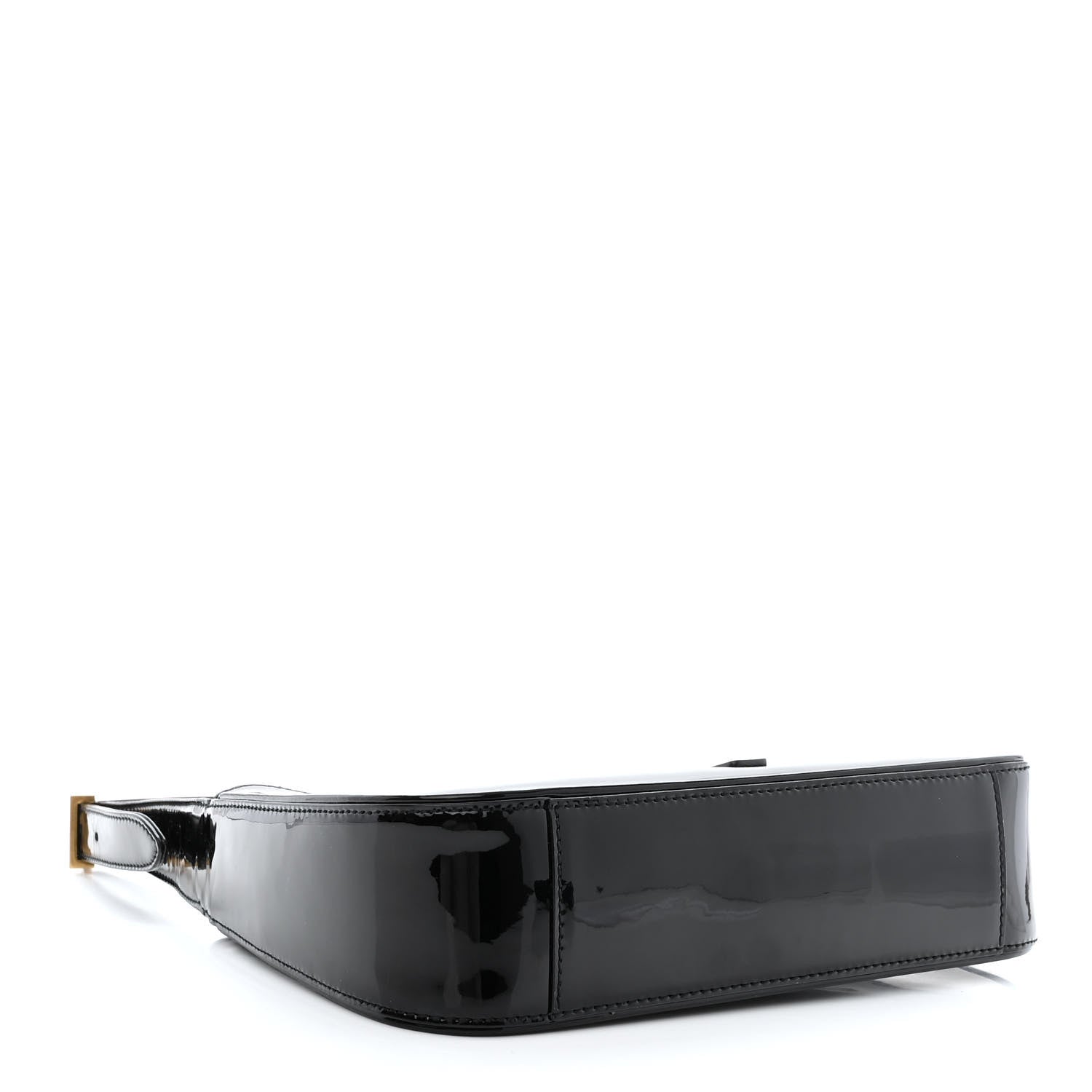 Saint Laurent Patent Le 5 A 7 Hobo Black 4 of 12