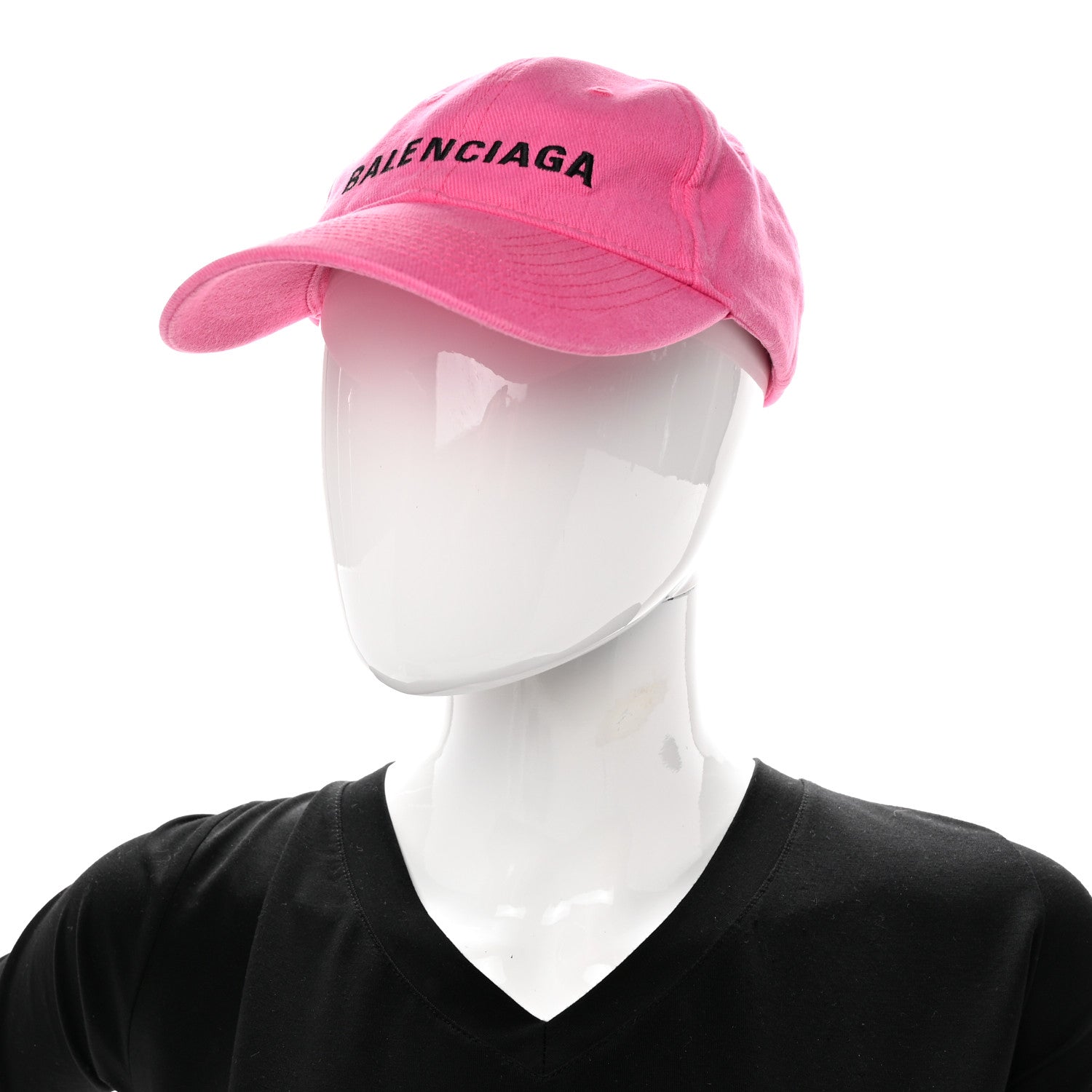 Balenciaga Cotton Drill Logo Baseball Cap 58 M Pink 2 of 11