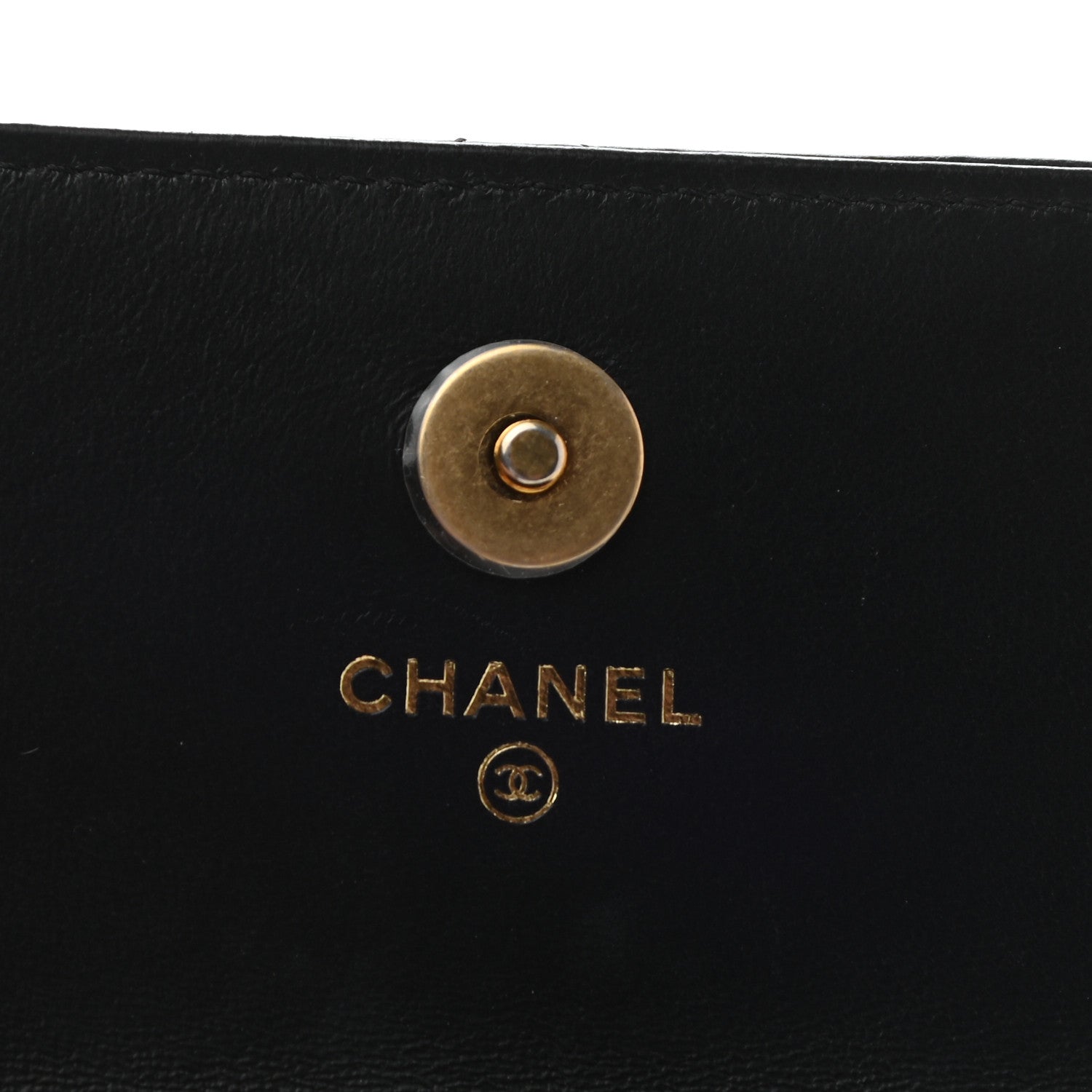 Chanel Lambskin Enamel Quilted Pending CC Flap Belt Bag Black 8 of 11