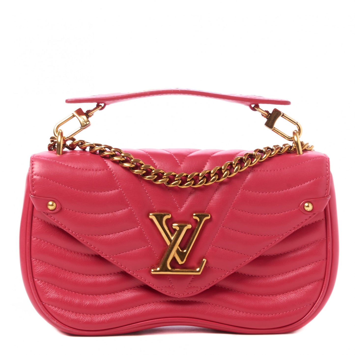 Calfskin New Wave Chain MM Rose Freesia