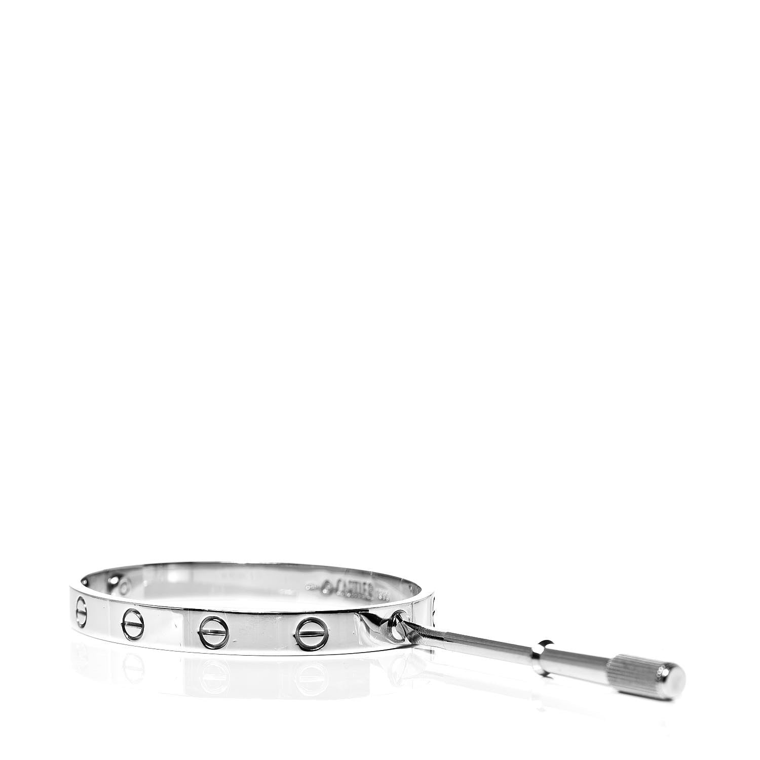 Cartier 18K White Gold LOVE Bracelet 16 4 of 7