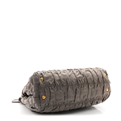 Prada Tessuto Nylon Gaufre Shopping Satchel Argilla 4 of 10
