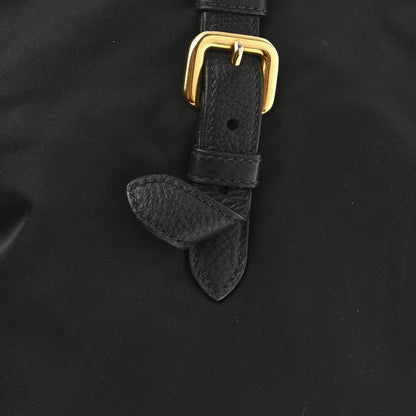 Prada Tessuto Nylon Vitello Daino Tote Black 12 of 13