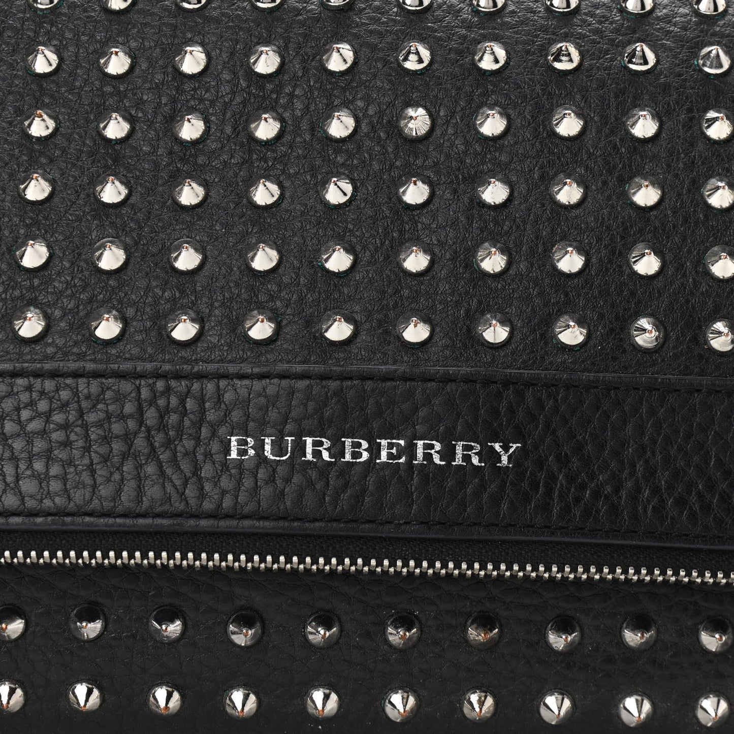 Calfskin Studded Shoulder Bag Black