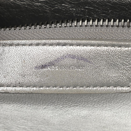 Celine Laminated Lambskin Micro Luggage Silver 7 of 23