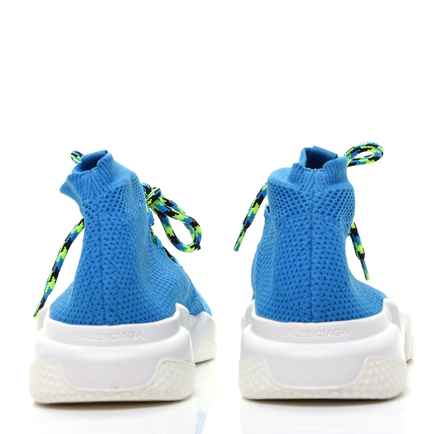 Balenciaga Knit Womens Speed Lace Up Sneakers 40 Bleu Ciel 5 of 10