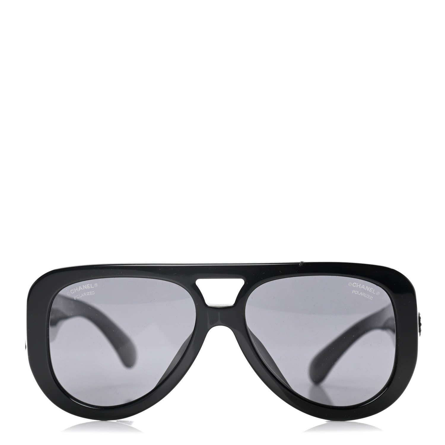 Chanel Resin Polarized Sunglasses 5423-B Black 2 of 8