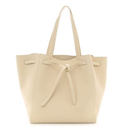 Celine Soft Grained Calfskin Small Belt Cabas Phantom Cream 1 of 12