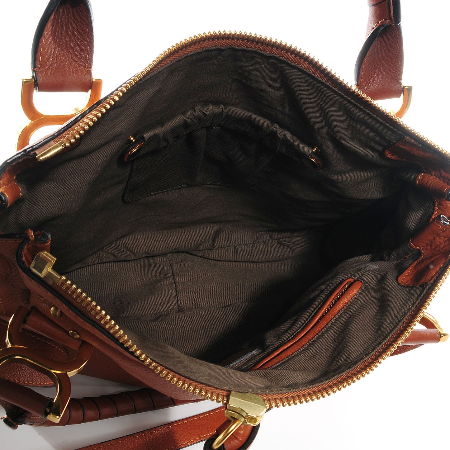 Calfskin Medium Marcie Satchel Whiskey