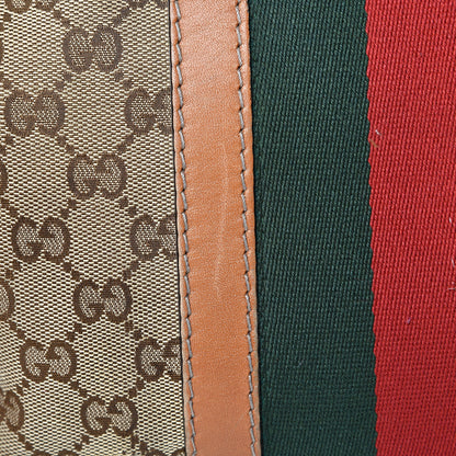 Gucci Monogram Vintage Web Medium Boston Tobacco 22 of 26