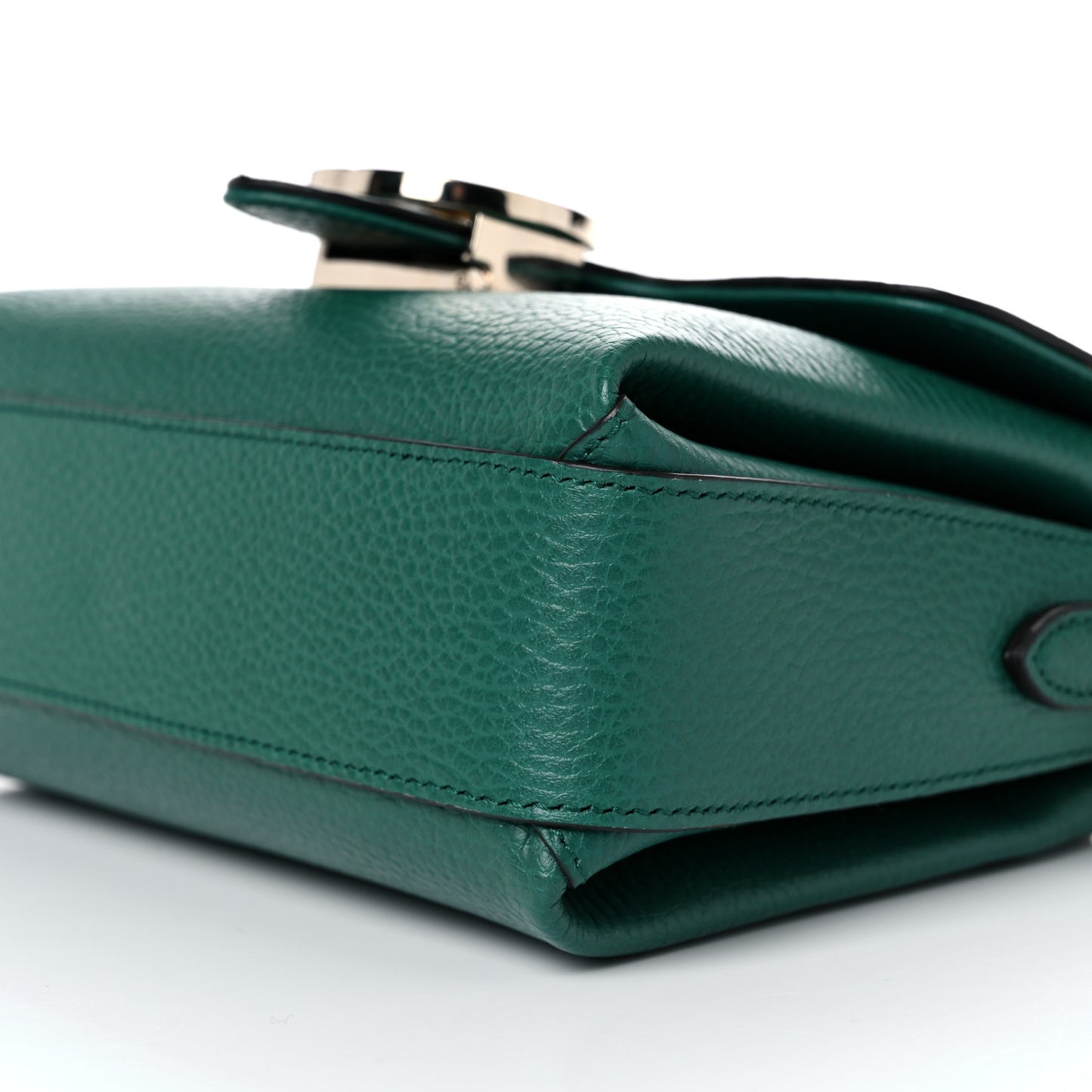 Dollar Calfskin Interlocking G Crossbody Bag Emerald
