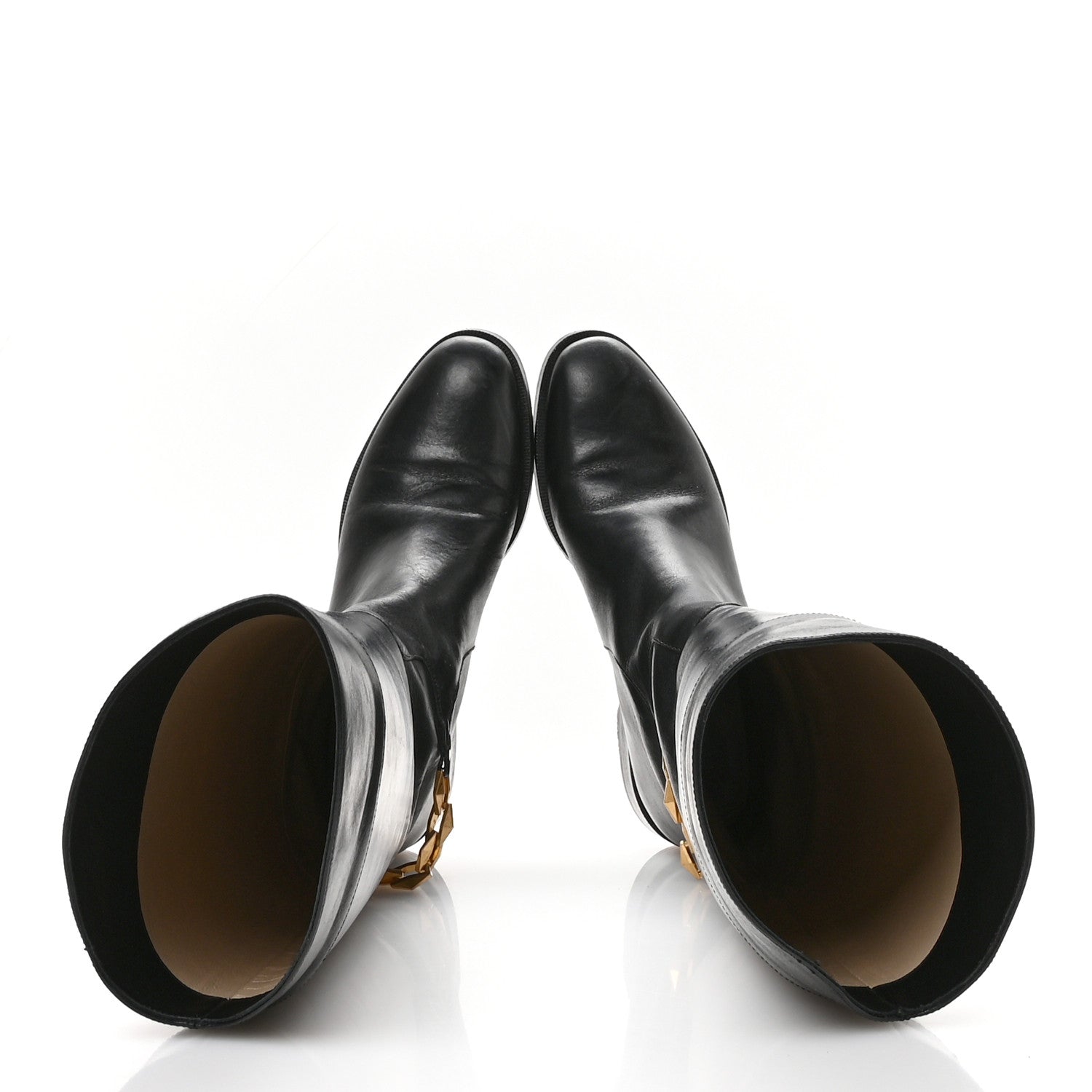 Jimmy Choo Calfskin Nell Tall Boots 36.5 Black 2 of 8