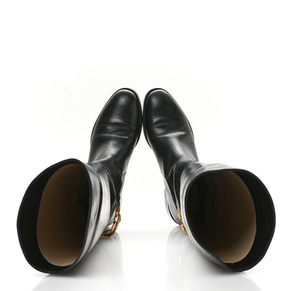 Jimmy Choo Calfskin Nell Tall Boots 36.5 Black 2 of 8