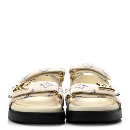Louis Vuitton Monogram LV Sunset Comfort Flat Sandals 35.5 Multicolor 3 of 10