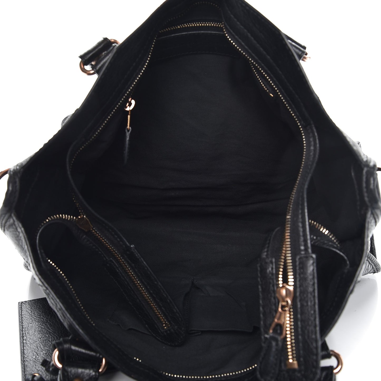 Agneau Giant 12 Rose Gold Hardware City Black