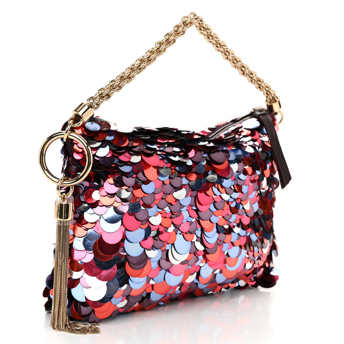 Sequin Maxi Callie Embroidery Bag Raspberry Mix