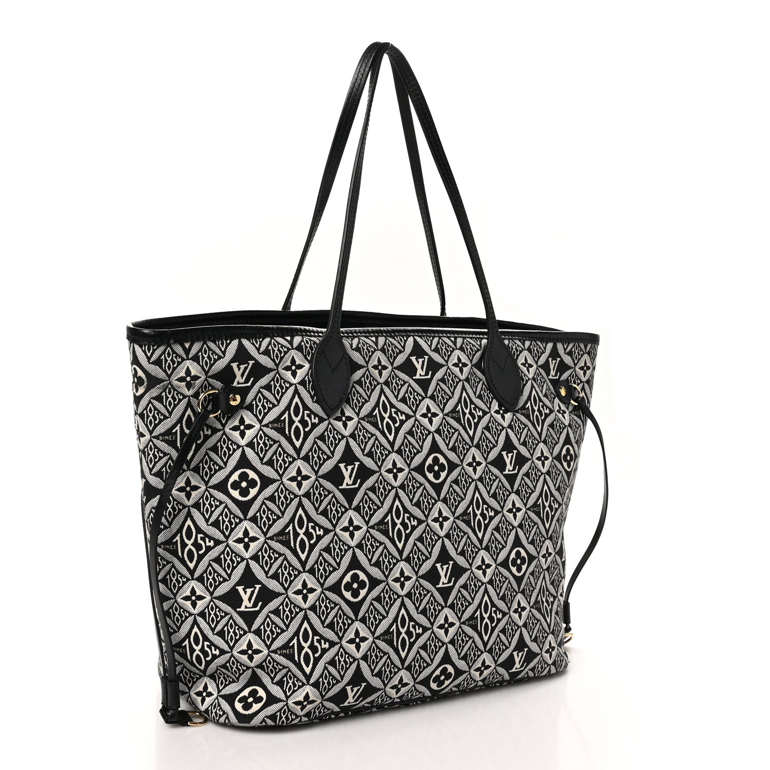 Louis Vuitton Jacquard Since 1854 Neverfull MM Grey 3 of 9