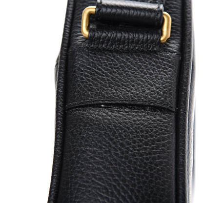 Gucci Grained Calfskin Logo Messenger Bag Black 12 of 12