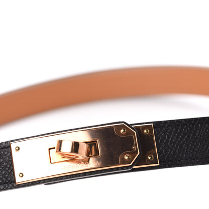 Hermes Epsom Kelly Belt Black 3 of 4