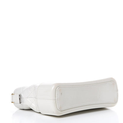 Chanel Aged Calfskin Quilted Medium Gabrielle Hobo White 3 of 18