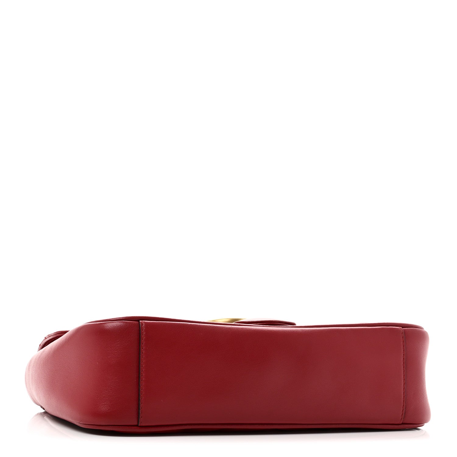 Gucci Calfskin Matelasse Small GG Marmont Shoulder Bag Hibiscus Red 4 of 10