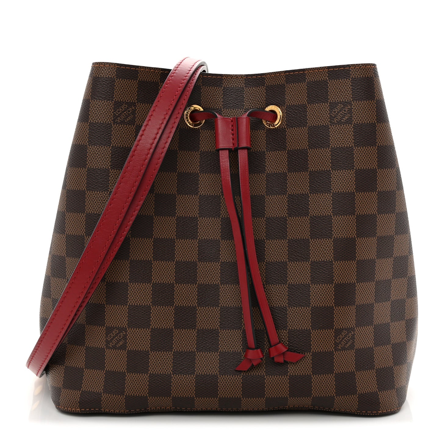 Damier Ebene Neonoe MM Cherry Berry