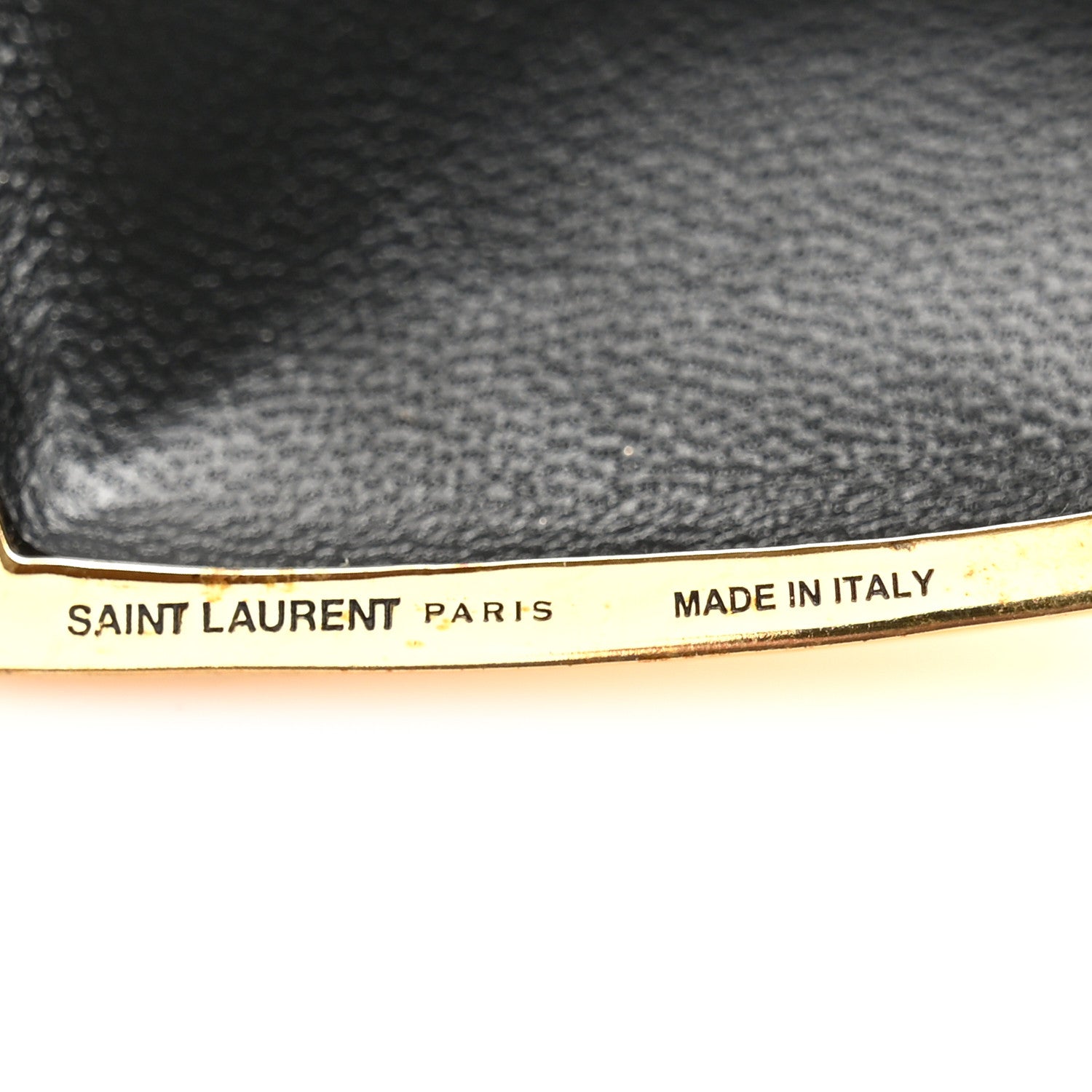Saint Laurent Brass Evening Mini Heart Minaudiere Gold 8 of 9