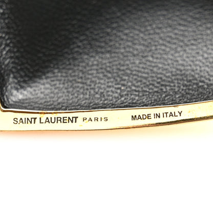 Saint Laurent Brass Evening Mini Heart Minaudiere Gold 8 of 9
