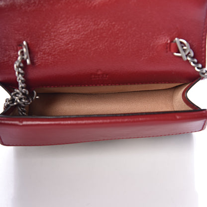 Gucci Tweed GG Monogram Super Mini Dionysus Shoulder Bag White Black Romantic Cherry 5 of 10