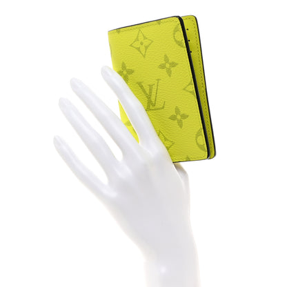 Louis Vuitton Monogram Taiga Pocket Organizer Yellow 2 of 8