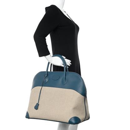 Hermes Toile De Camp Evercolor Bolide 45 Ficelle Colvert 2 of 13
