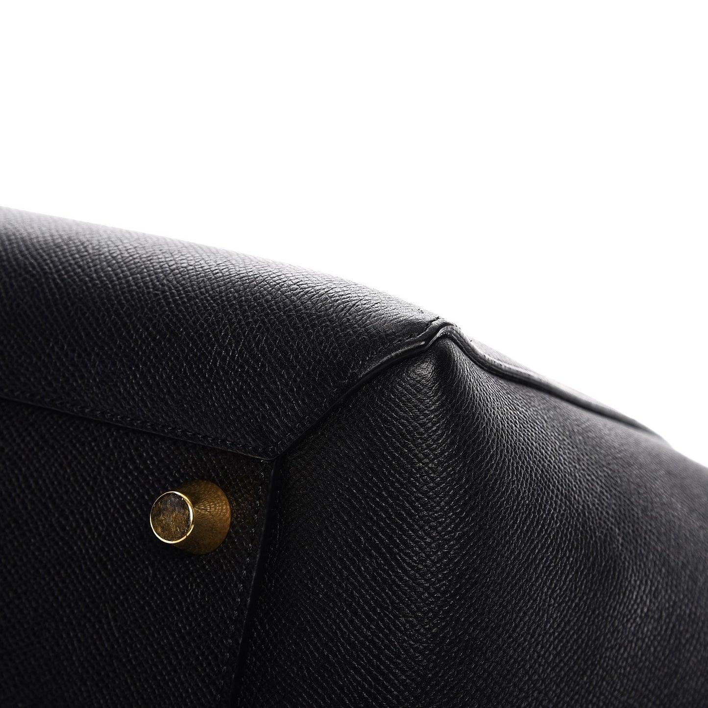 Baby Grained Calfskin Mini Belt Bag Black