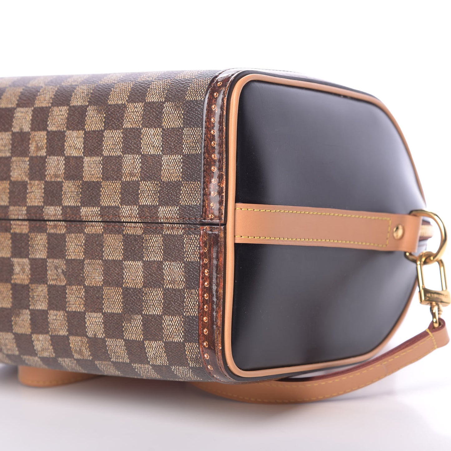 Transformed Damier Ebene Time Trunk Speedy Bandouliere 25 Black