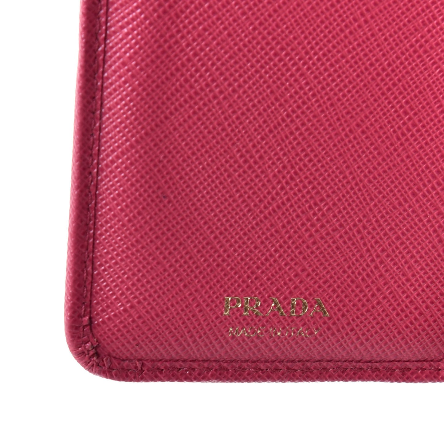 Saffiano Metal Compact Wallet Peonia