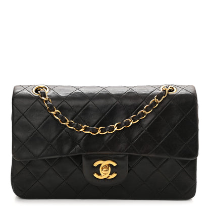 Chanel Lambskin Quilted Small Double Flap Black 1 of 11