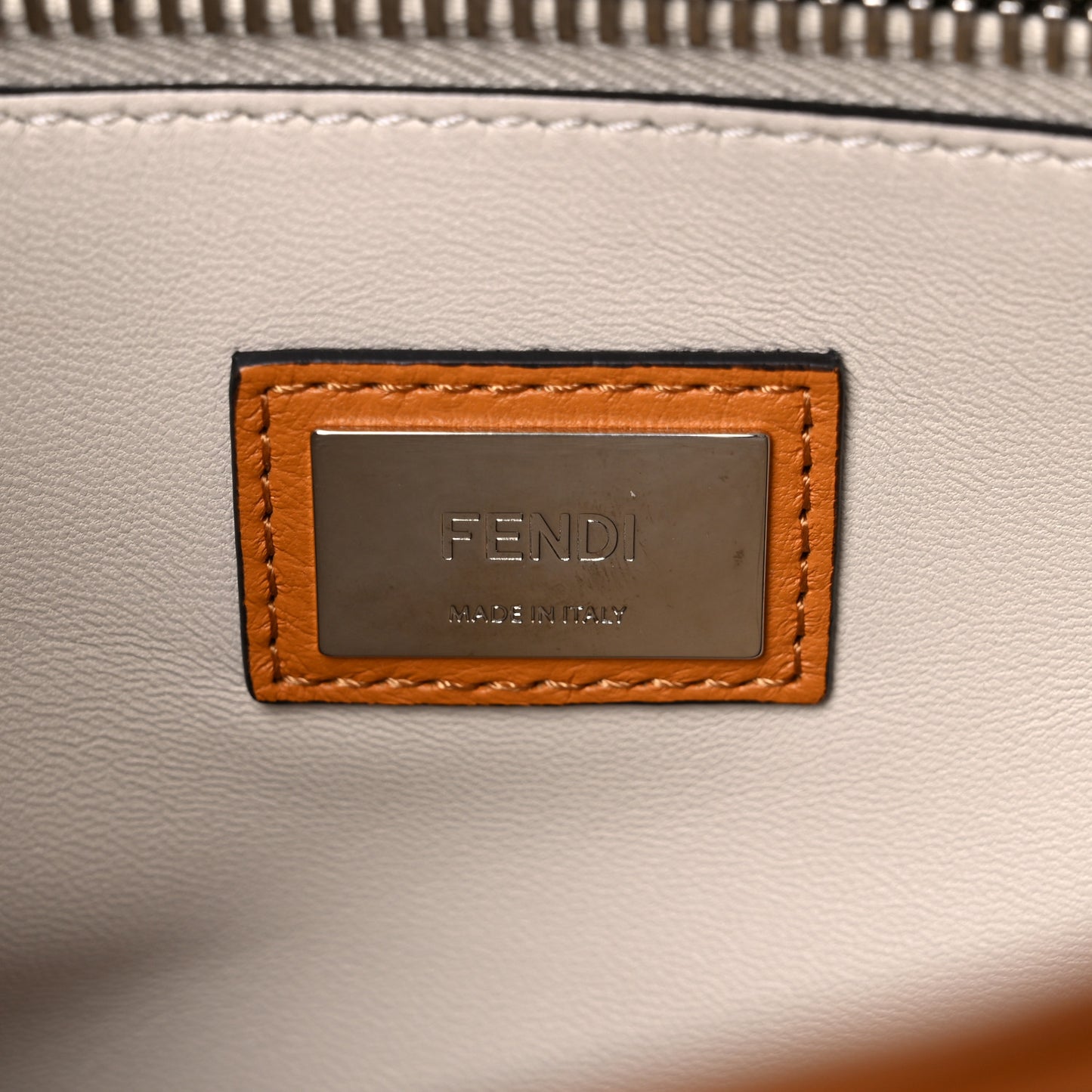 Vitello Seta Shiny Nappa Plexiglass Granite Medium Peekaboo Iconic Satchel Ginger Latte