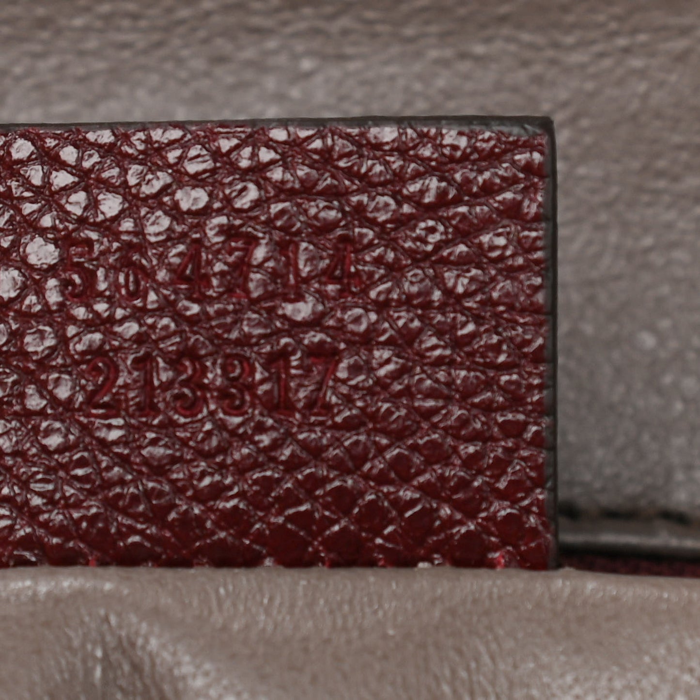 Grainy Calfskin Medium Zumi Top Handle Bag Vintage Bordeaux