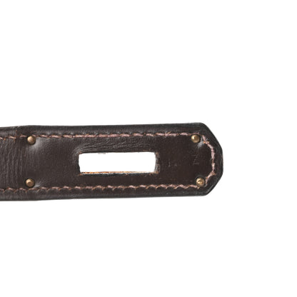 Hermes Box Kelly Retourne 28 Chocolate 7 of 21