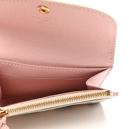 Louis Vuitton Damier Azur Rosalie Coin Purse Rose Ballerine 5 of 8
