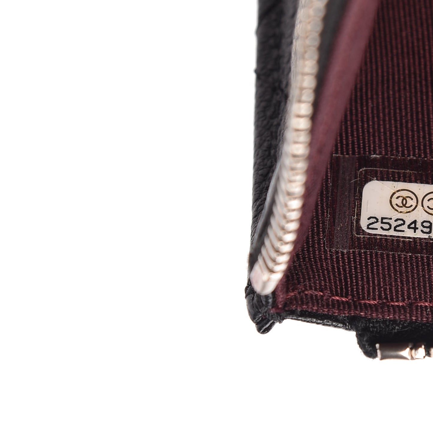 Caviar Quilted Classic Zip Pouch Black