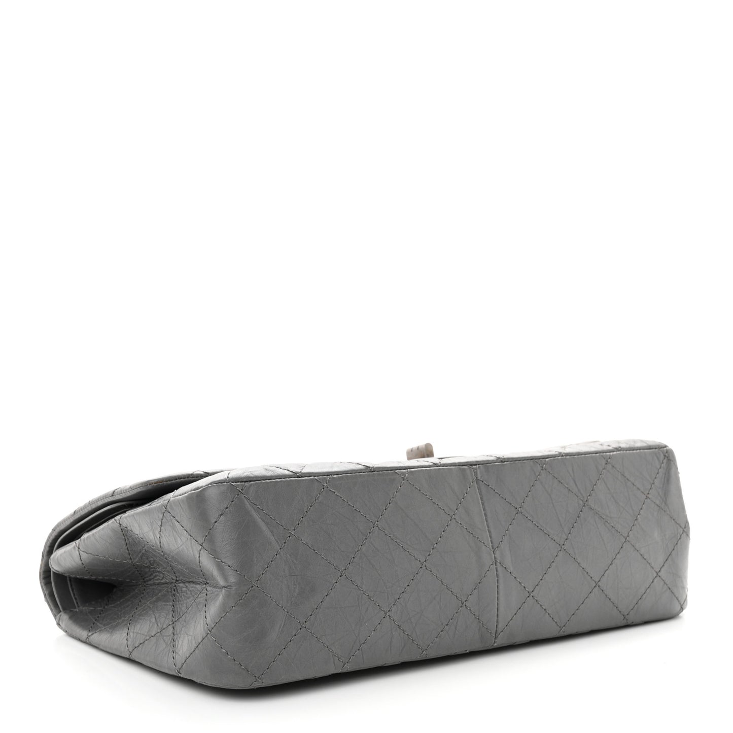 Aged Calfskin Quilted 2.55 Reissue 227 Flap Grey