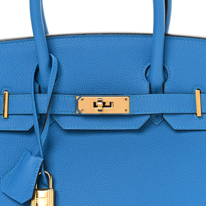 Hermes Togo BIRKIN 30 Bleu Zanzibar 8 of 11