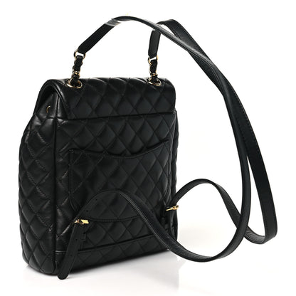 Chanel Lambskin Quilted Small Urban Spirit Backpack Black 3 of 10