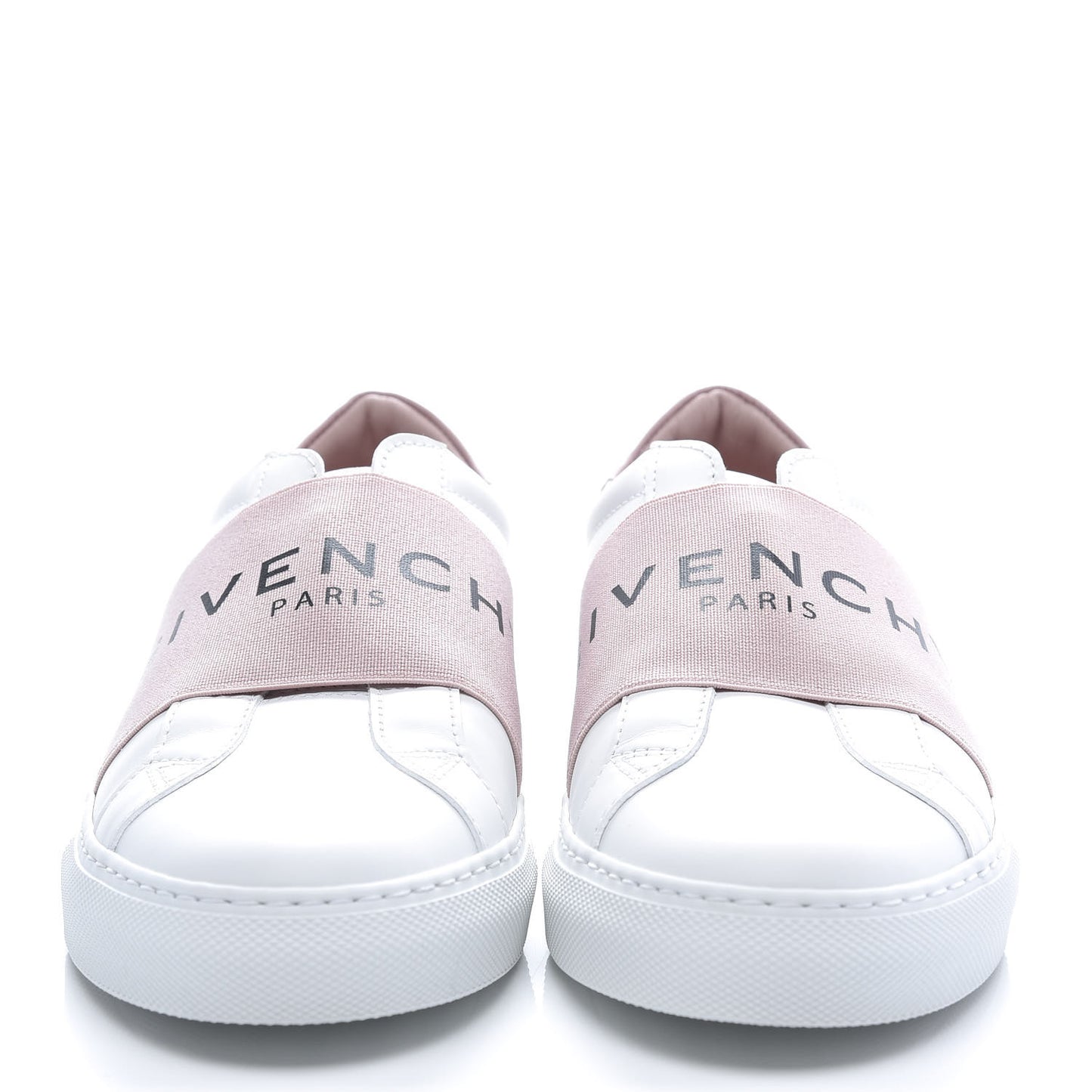 Calfskin Band Logo Womens Urban Street Sneakers 38 Rose Clair