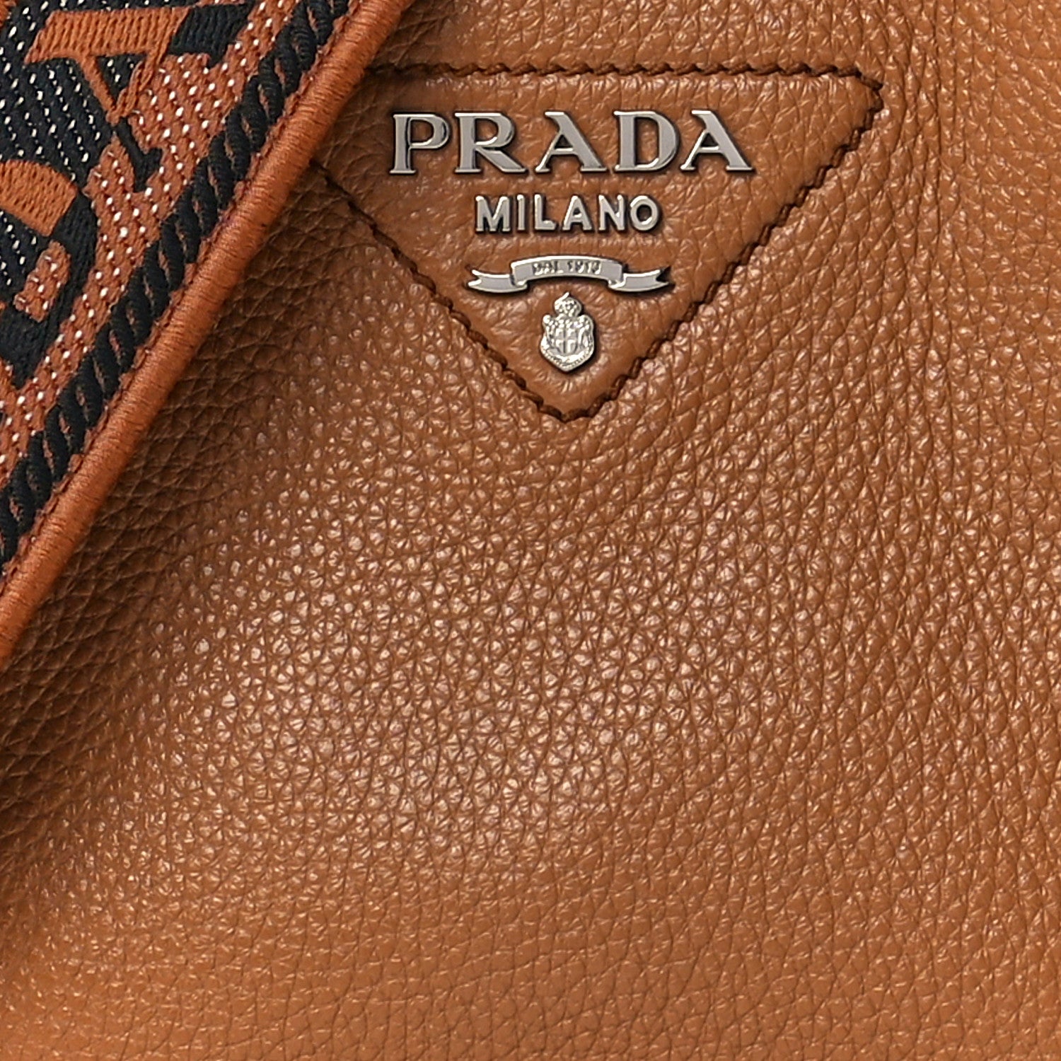 Prada Vitello Daino Soft Mini Hobo Messenger Bag Caramel 9 of 15